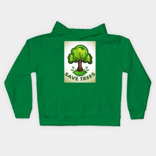 Save Trees Kids Hoodie